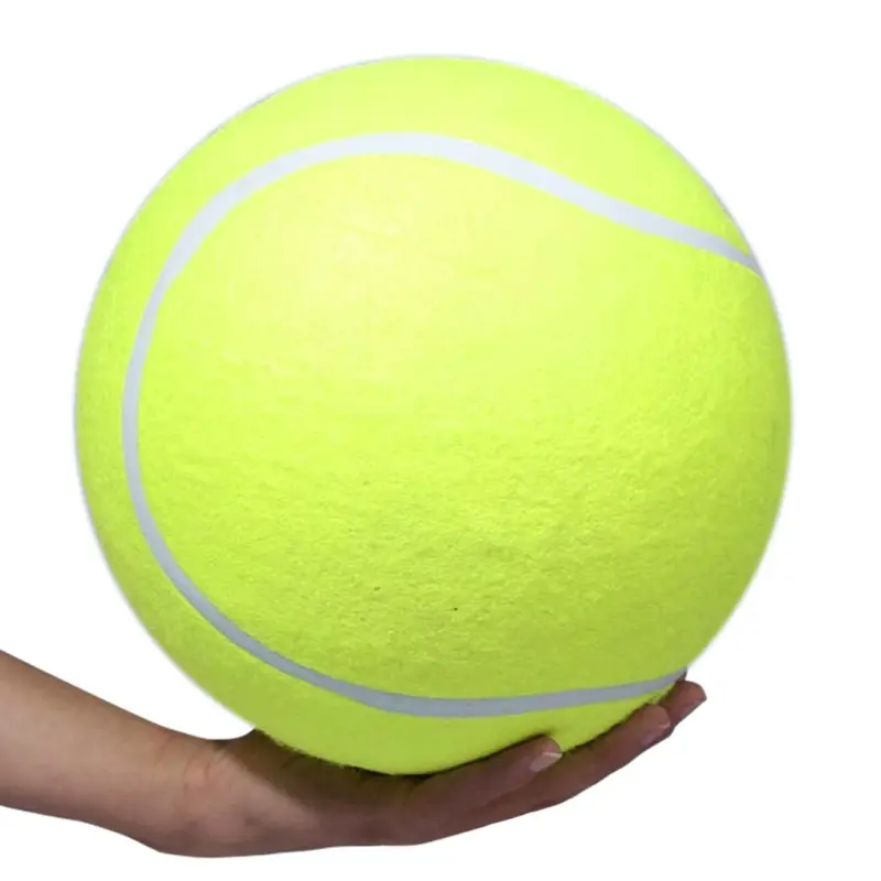 20.5cm Pet Dog Toy Tennis Ball Pet Training Toys Inflatable Oversize Giant Rubber Tennis Chew Balls for Large Pet Puppies Fun