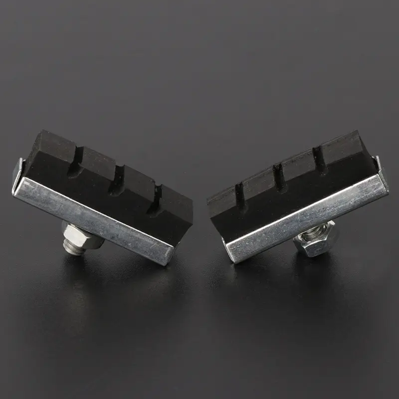 1Pair Bicycle V Brake Pads Rubber Shoes Black Blocks Durable Safety Riding Cycling Parts MTB Road Bike Accessories