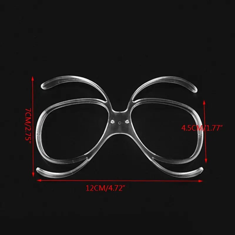 Outdoor Sport Ski Goggles Adaptor Insert Optical Myopia Glasses Frame Bendable Motorcycle Prescription Lenses Cycling