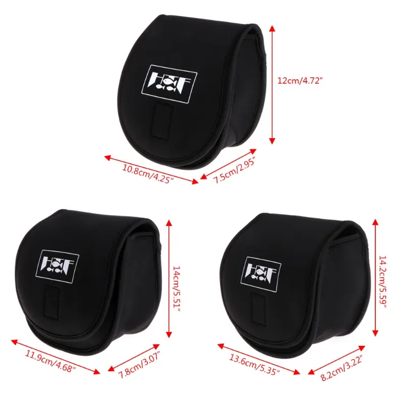 Fishing Reel Bag Spinning Reel Pouch Baitcasting Waterproof Protective Case Cover Holder Fishing Tackle Storage Sack Accessories