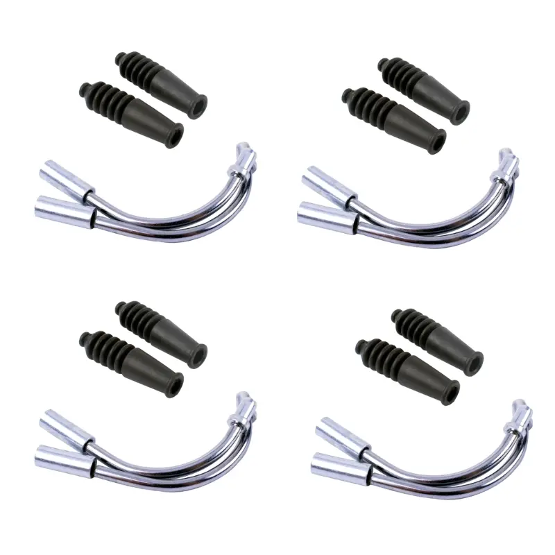 8 PCS Outdoor Bicycle Parts MTB Mountain Bike Hose Brake V Brake Noodles Pipe Sleeves Protector Cable Guide Bend Tube