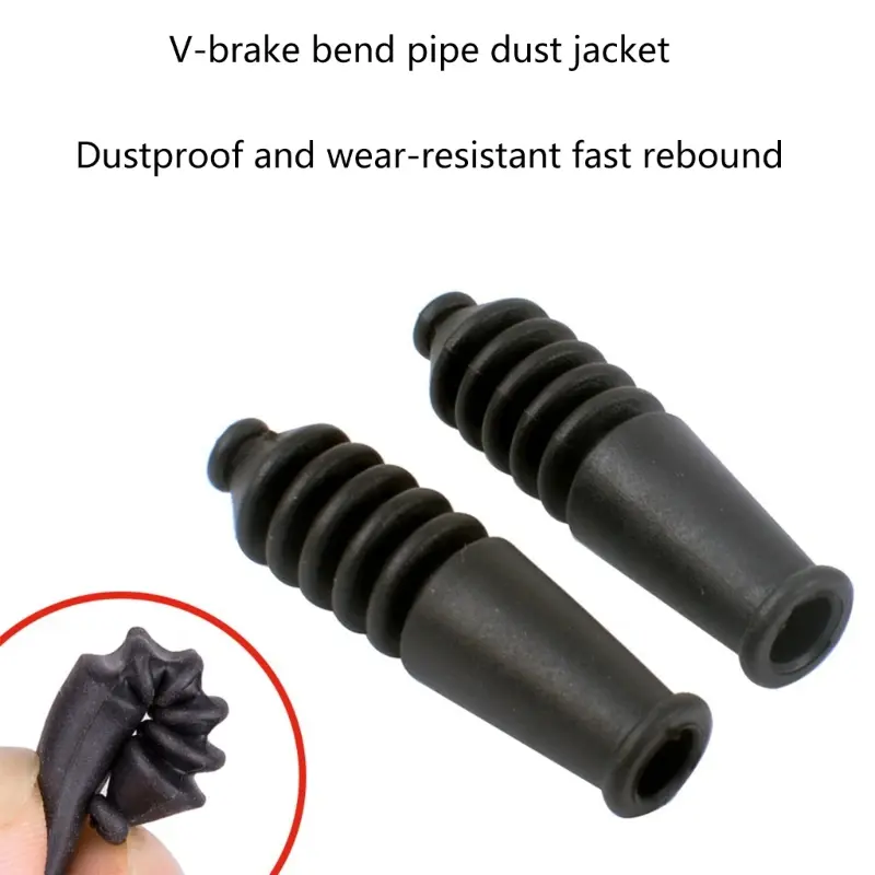 8 PCS Outdoor Bicycle Parts MTB Mountain Bike Hose Brake V Brake Noodles Pipe Sleeves Protector Cable Guide Bend Tube