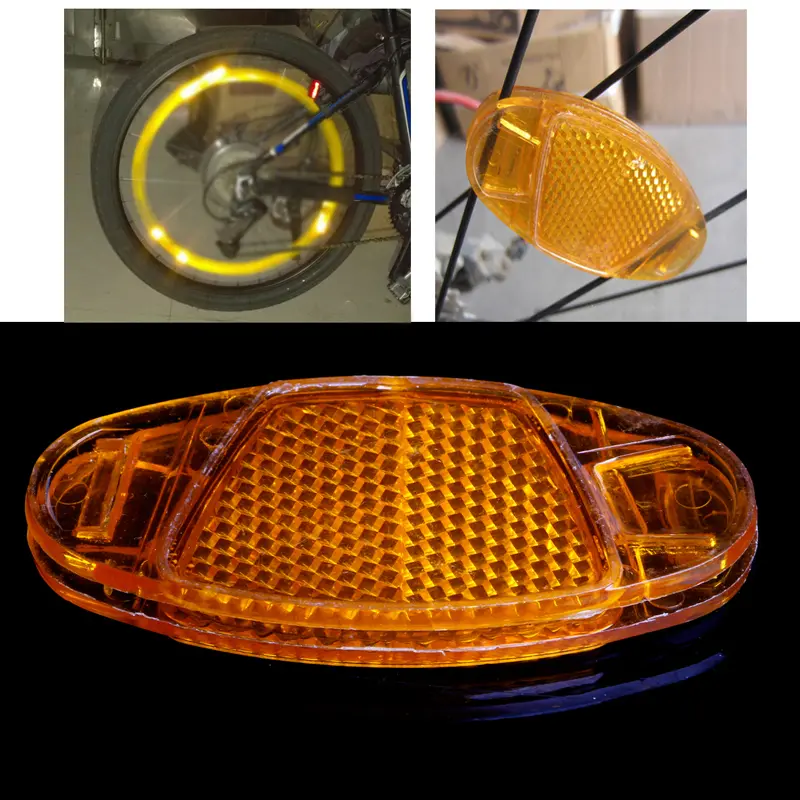 Bicycle Warning Light Bike Spoke Reflector Safety Night Cycling Wheel Bright Reflective Mount Vintage Clip Riding Accessories
