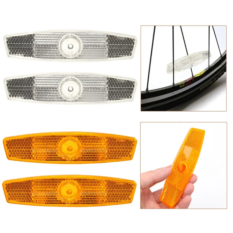 Bicycle Warning Light Bike Spoke Reflector Safety Night Cycling Wheel Bright Reflective Mount Vintage Clip Riding Accessories