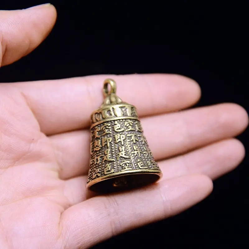 Brass Handicraft Bell Metal Call Bells Alarm Hand Held Service Call Bell Desktop Bell Tea Dinner Bell Bronze Christams Bell