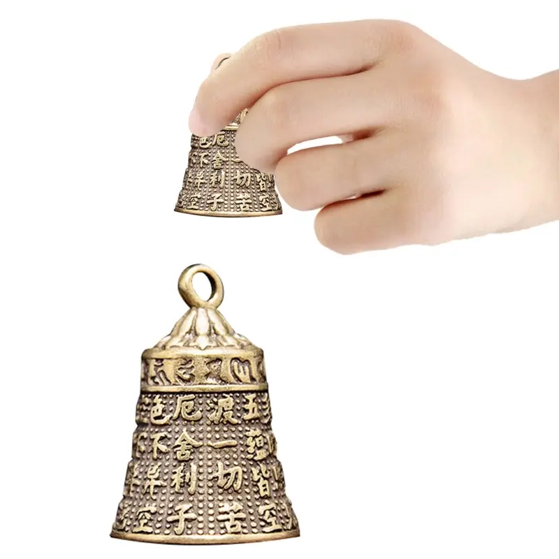 Brass Handicraft Bell Metal Call Bells Alarm Hand Held Service Call Bell Desktop Bell Tea Dinner Bell Bronze Christams Bell