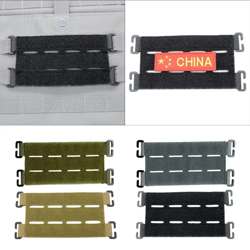 Tactical Vest Patch Molle System Adapter Panel Hook&Loop Converter For Attching ID Patches DIY Patch Badge Outdoor Accessories