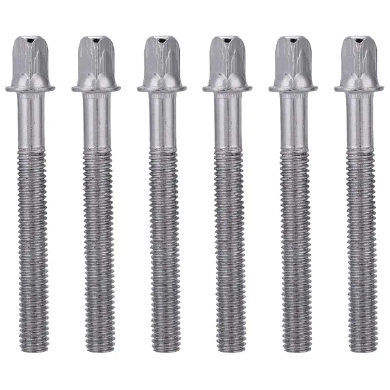 10 Pcs Metal Drum Tension Rods Replacement Drum Tight Screws Bolts Percussion Drum Repair Parts for Snare Bass