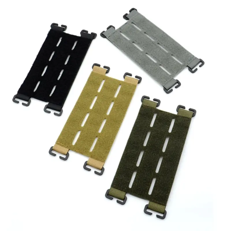 Tactical Vest Patch Molle System Adapter Panel Hook&Loop Converter For Attching ID Patches DIY Patch Badge Outdoor Accessories