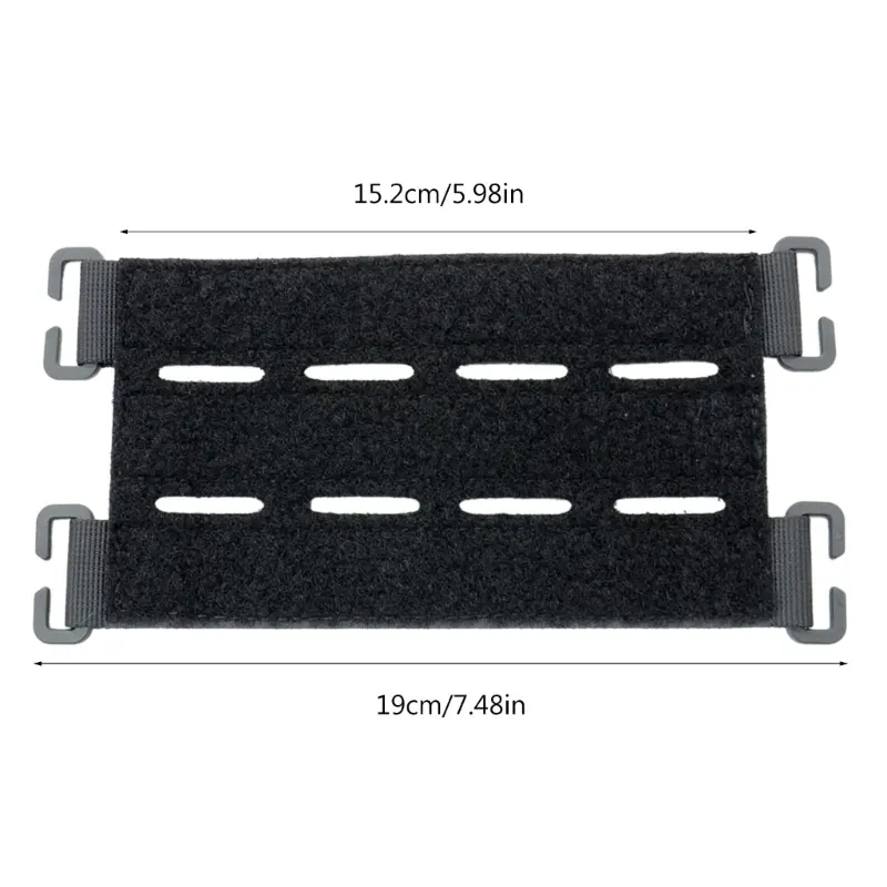 Tactical Vest Patch Molle System Adapter Panel Hook&Loop Converter For Attching ID Patches DIY Patch Badge Outdoor Accessories