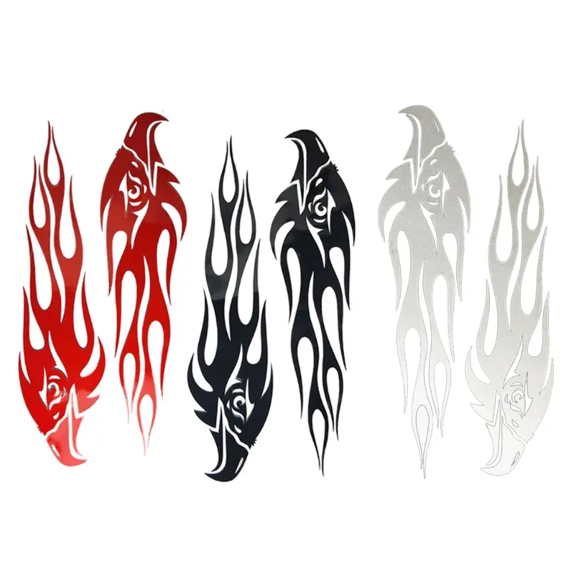 Eagle Flame Sticker Cool Styling Universal Reflective Motorcycle Bike Car Decals Decoration DIY Warning Safety Reflector Strips