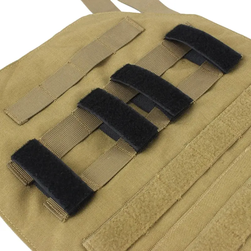 4PCS/SET Tactical Molle Strip Adapter Vest Backpack Patch Panel Hook&Loop Converter Ribbon Strip For Attching ID Patches