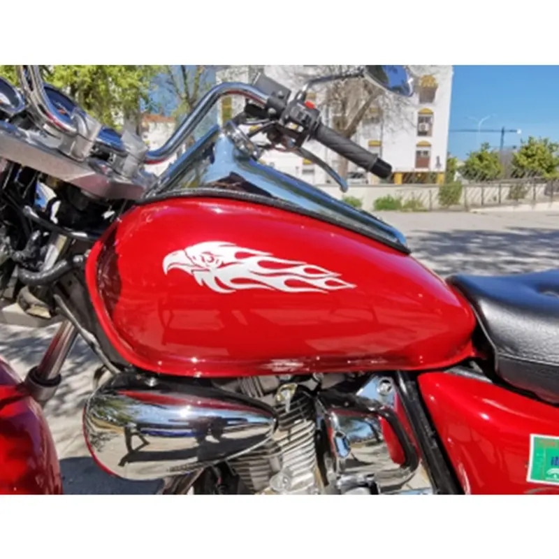 Eagle Flame Sticker Cool Styling Universal Reflective Motorcycle Bike Car Decals Decoration DIY Warning Safety Reflector Strips