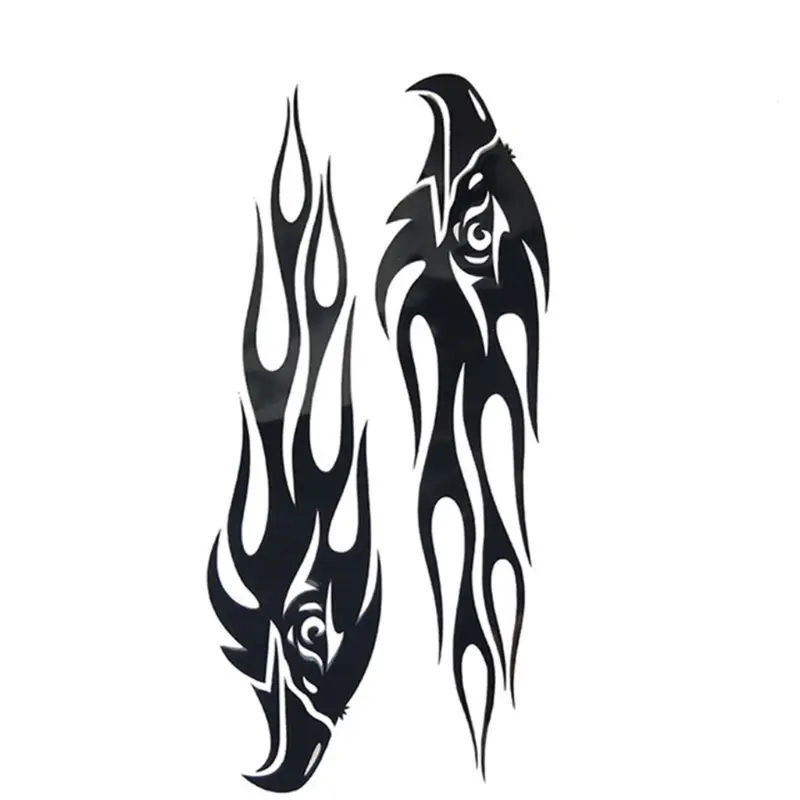 Eagle Flame Sticker Cool Styling Universal Reflective Motorcycle Bike Car Decals Decoration DIY Warning Safety Reflector Strips