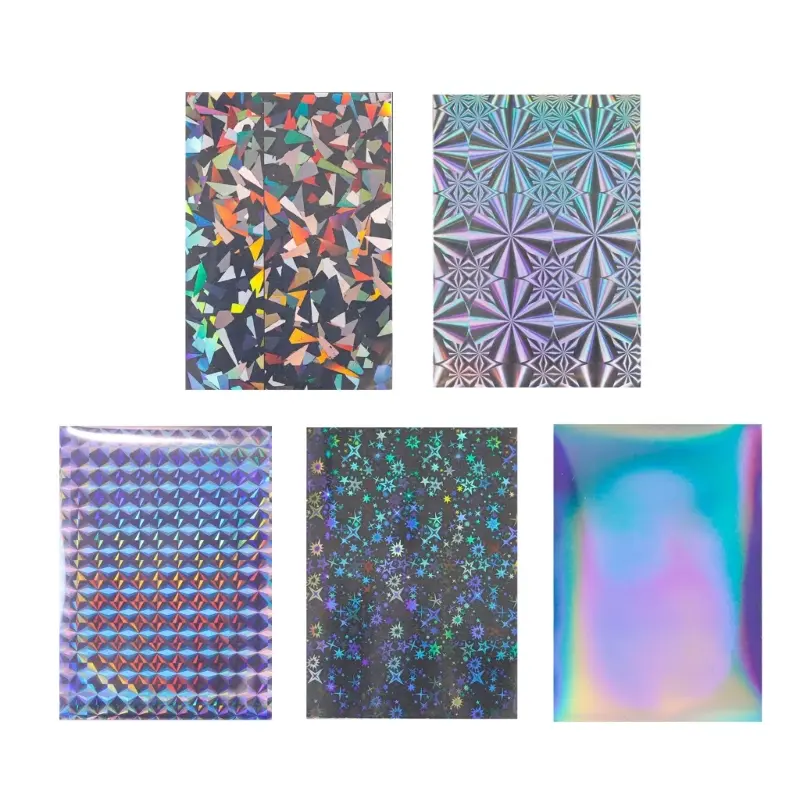 50Pcs Protector Card Sleeves Holographics Foil Laser Clear Magic Board Game Tarot Case Kpop Photocard Protective Shield Cover