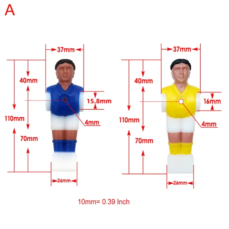 4Pcs Table Football Machine for Doll Rod Soccer Table Football Man Soccer Player Replacement Parts For Table Football