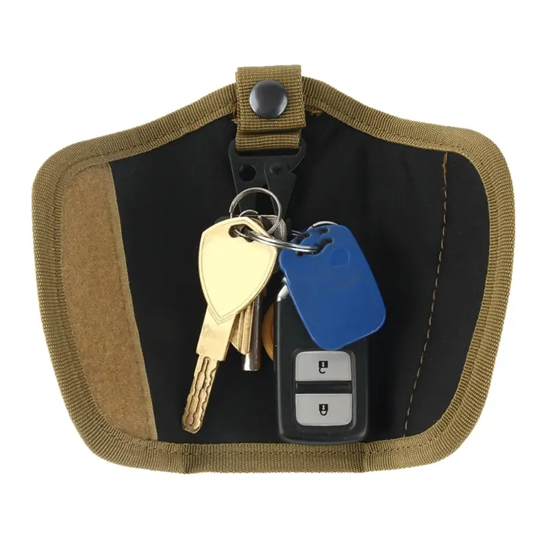 1PCS Outdoor Molle Pouch Belt Small Pocket Keychain Holder Case Waist Key Pack Bag Tactical EDC Key Wallet Camping Tool