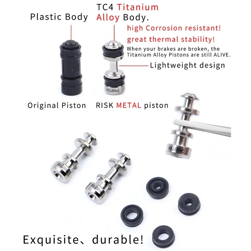RISK Titanium Bicycle Brake Lever Piston For Shimano XT/SLX Hydraulic Disc Brake Caliper Piston MTB Road Bike Repair Parts