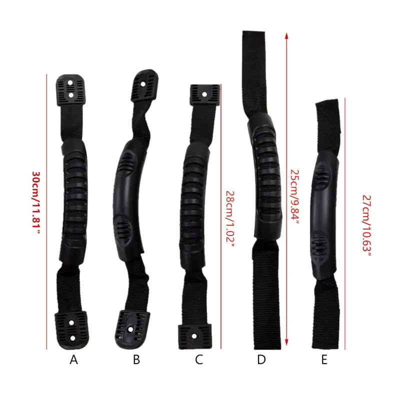 High Grade Kayak Handle, 2Pcs Kayak Carry Handle Black Durable Boat Canoe Handle