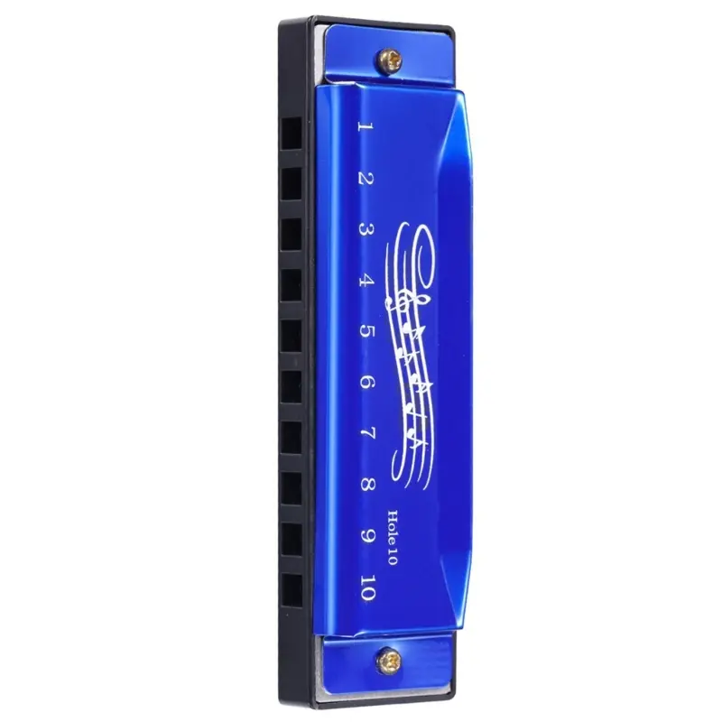 Harmonica in C Key, 10 Holes Blues-Harp Diatonic Harmonica 20 Tones Mouth Organ