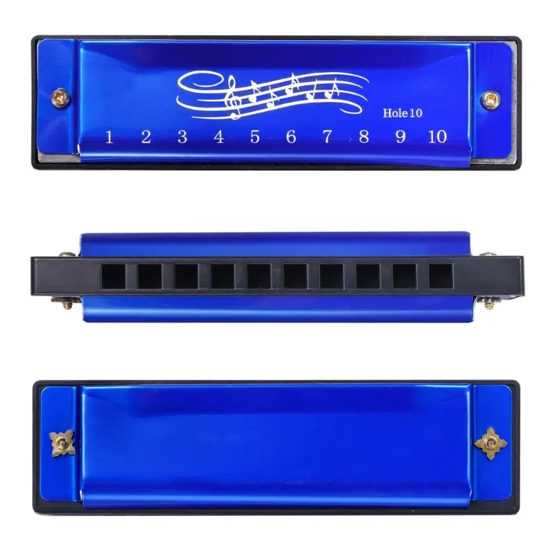 Harmonica in C Key, 10 Holes Blues-Harp Diatonic Harmonica 20 Tones Mouth Organ