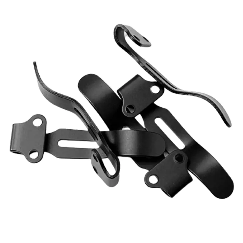 1piece Tool DIY Accessories Fold Knife Holder Stainless Steel Back Clip Pocket Holder Knife Clip Outdoor Accessories