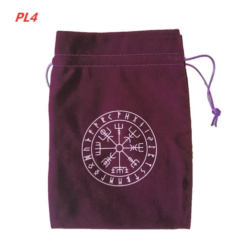 Velvet Tarot Oracle Cards Storage Bag Runes Constellation Witch Divination Accessories Jewelry Dice Pouch Drawstring Package