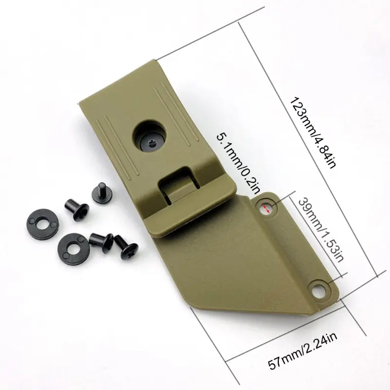 360 Degree K Sheath Carrying Clip with Screws Pocket Clip Scabbard Waist Clip