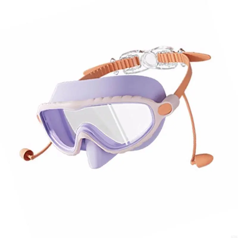 Kids Swimming Goggles for 3-16 Children Swim Goggles Water and Frogs Resistant Wide View Swimming Goggles With Earplugs