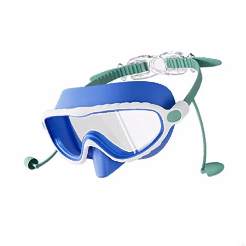 Kids Swimming Goggles for 3-16 Children Swim Goggles Water and Frogs Resistant Wide View Swimming Goggles With Earplugs
