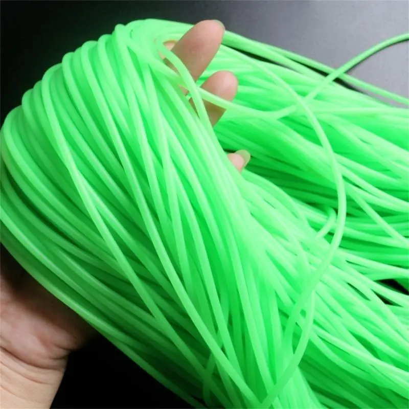 0.8/1/1.2/1.5/1.8/2mm Fishing Rig Hook Line Tubing Silicone Glow Pipe Glow Tube Rig Sleeves Glow in Dark Tubing