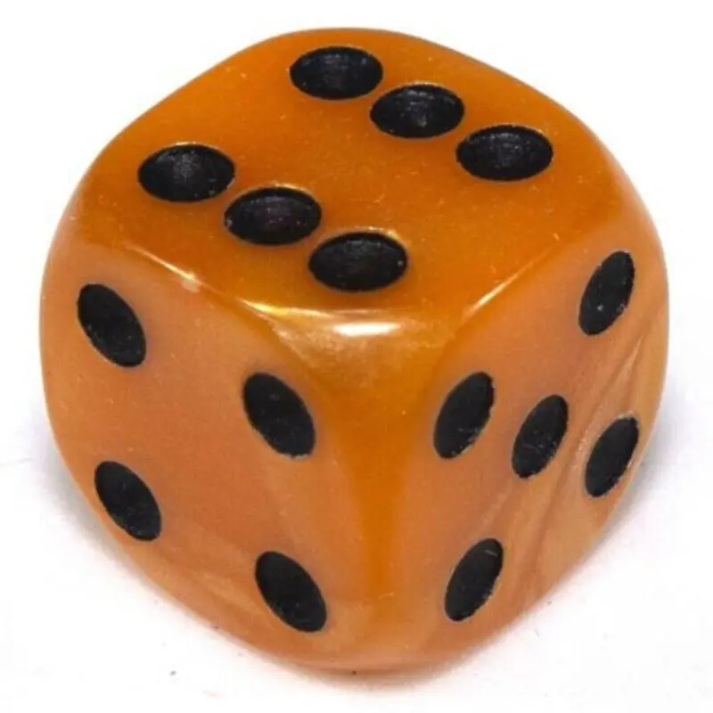 10Pcs/set New Resin Dice for Foreign Trade 16mm Round Bead Pearl Grain Count Dice Regular Number Dice Water Grain