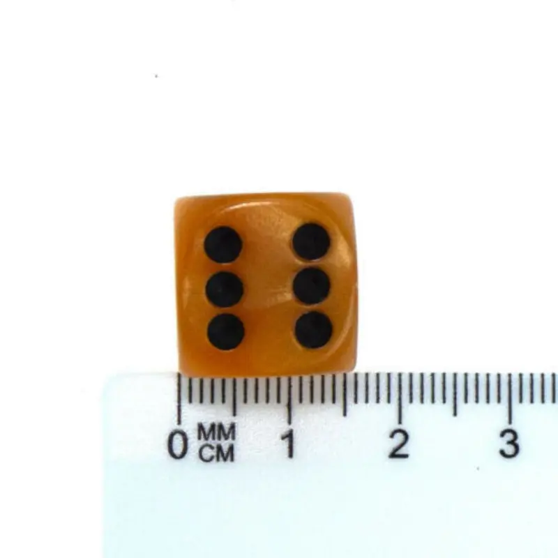 10Pcs/set New Resin Dice for Foreign Trade 16mm Round Bead Pearl Grain Count Dice Regular Number Dice Water Grain