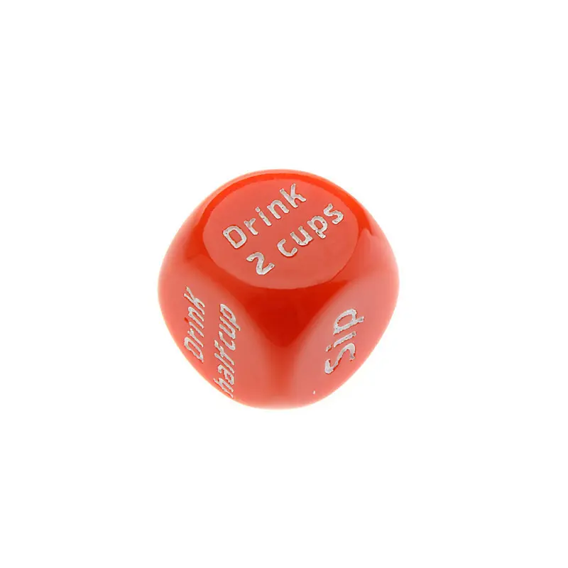 1PC Resin Creative Drinking Dice 20mm Black White Round Corner High Quality Boutique #20 Dice