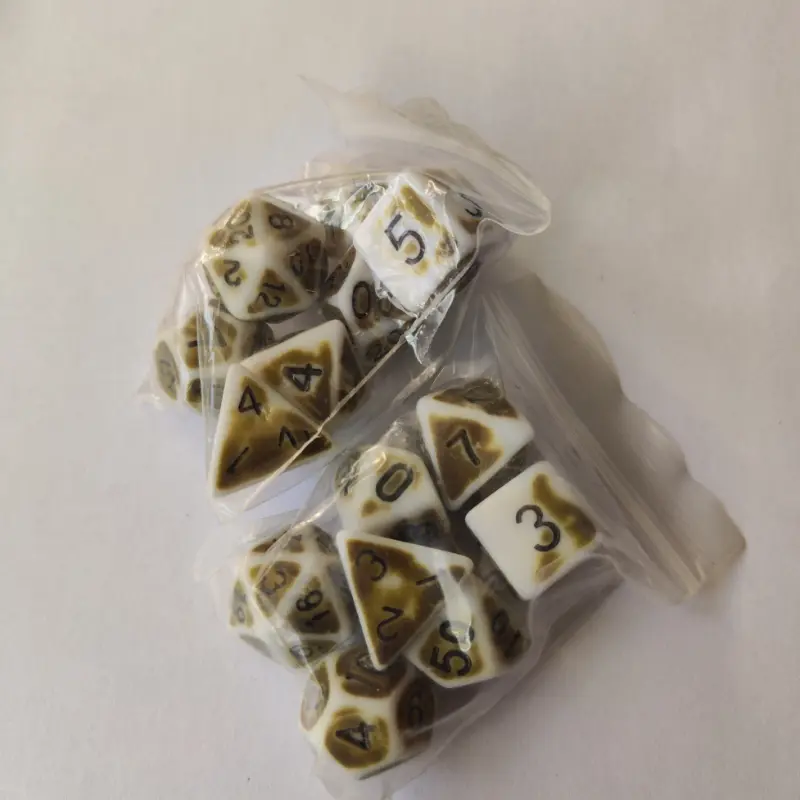 7Pcs/set Dice Set D4 D6 D8 D10 D12 D20 Colorful Polyhedral Dice for Entertainment Board Game