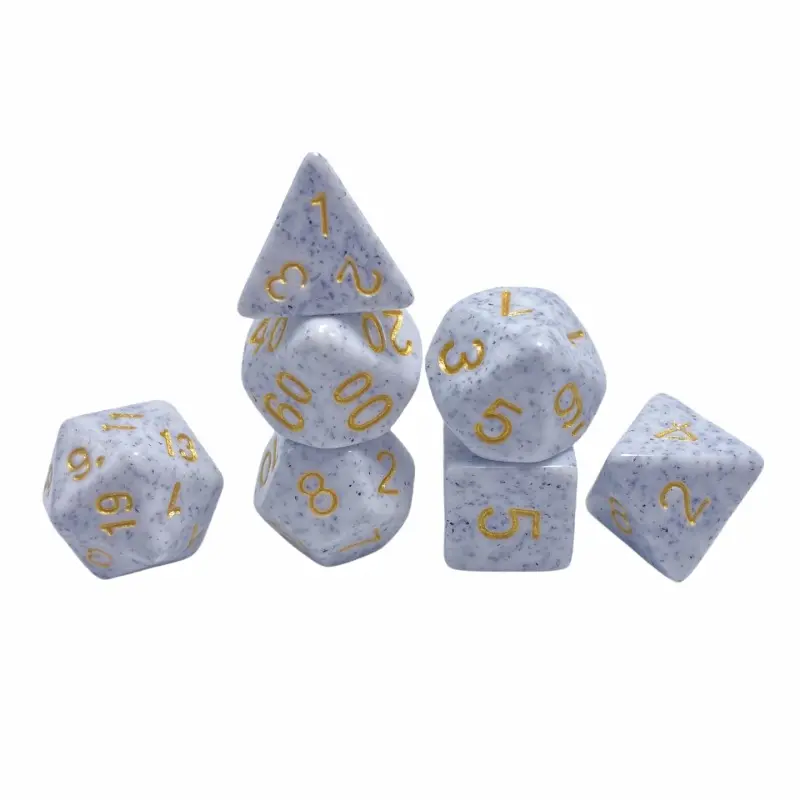 Multi Faceted Spotted Board Game DND Seven Pack 4-20 Faceted Running Ball Multi Faceted Acrylic Dice
