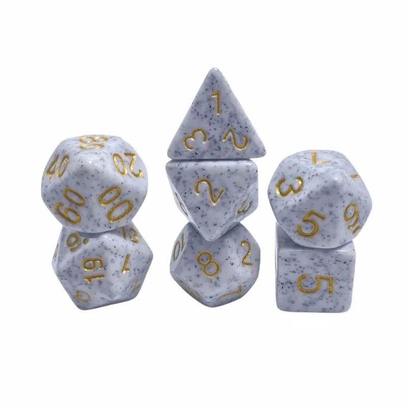 Multi Faceted Spotted Board Game DND Seven Pack 4-20 Faceted Running Ball Multi Faceted Acrylic Dice