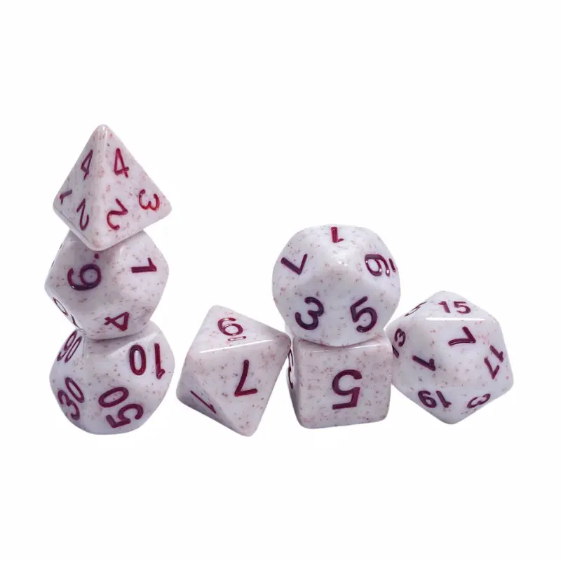 Multi Faceted Spotted Board Game DND Seven Pack 4-20 Faceted Running Ball Multi Faceted Acrylic Dice