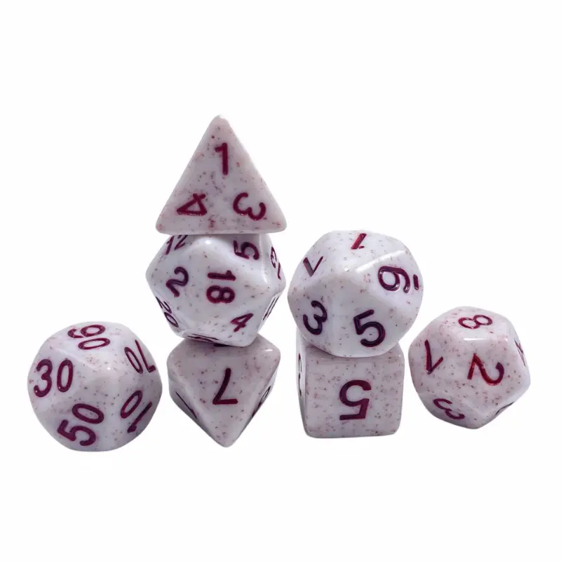 Multi Faceted Spotted Board Game DND Seven Pack 4-20 Faceted Running Ball Multi Faceted Acrylic Dice