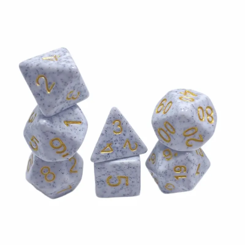 Multi Faceted Spotted Board Game DND Seven Pack 4-20 Faceted Running Ball Multi Faceted Acrylic Dice