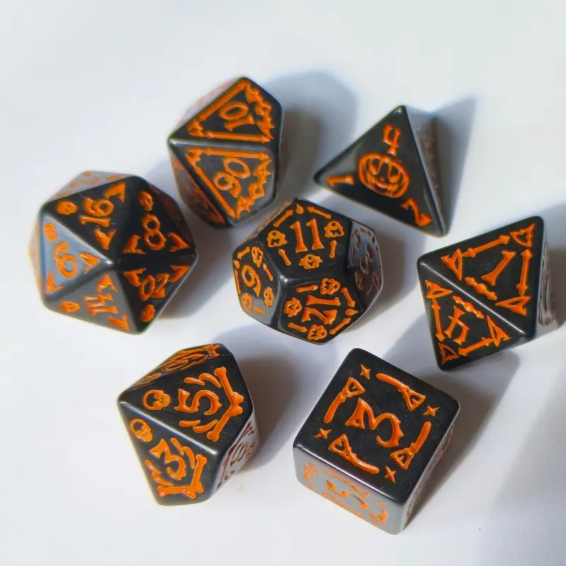 7Pcs/set New Foreign Trade Product Multi Sided Set Dice Table Game