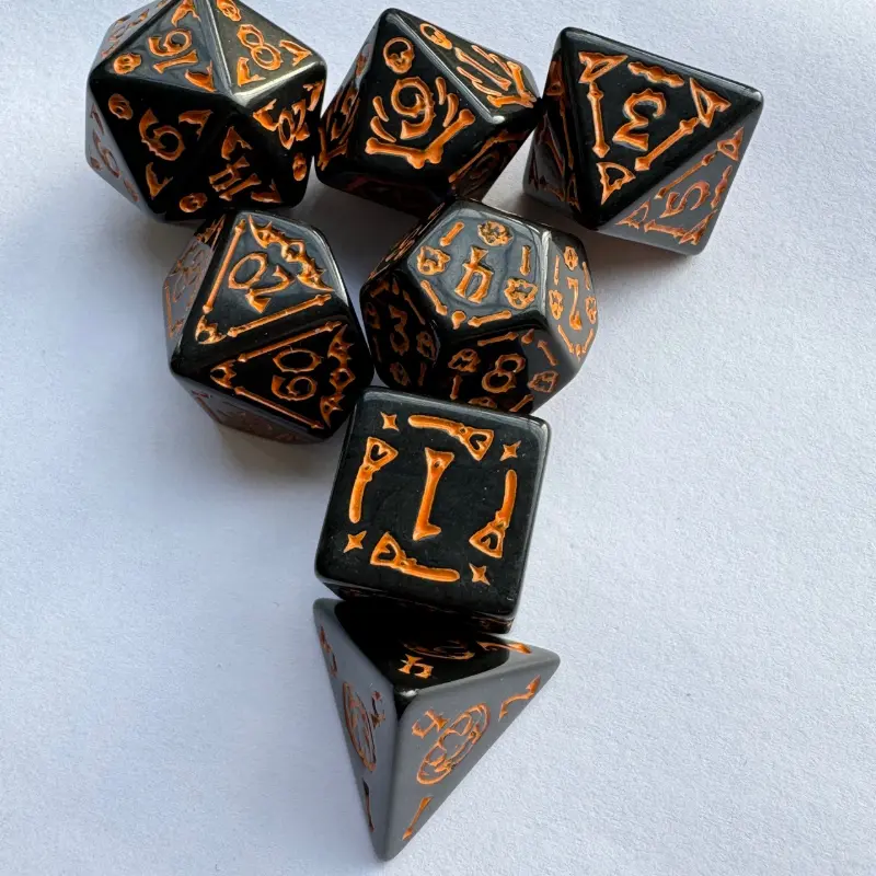 7Pcs/set New Foreign Trade Product Multi Sided Set Dice Table Game