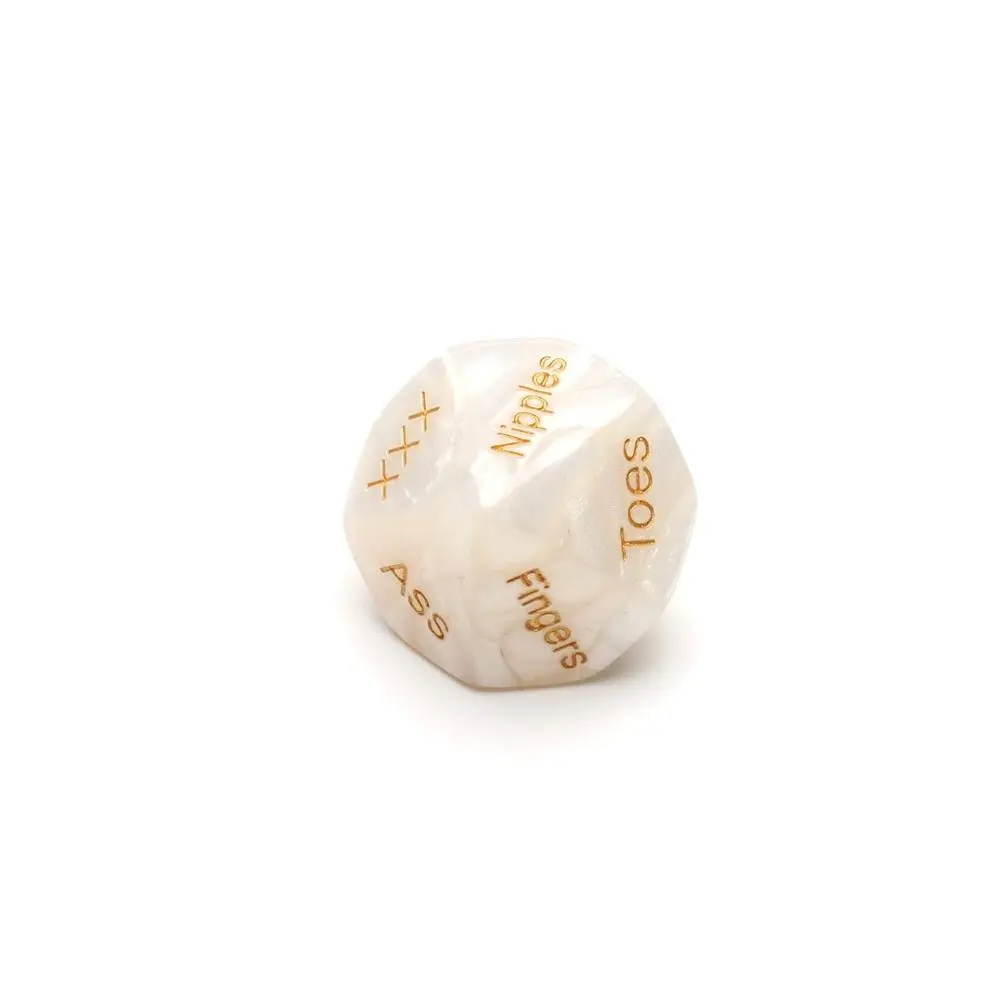 4pcs/set Sexy Dice Polyhedron Acrylic Luminous Multi-faceted Posture Fun Game Dice