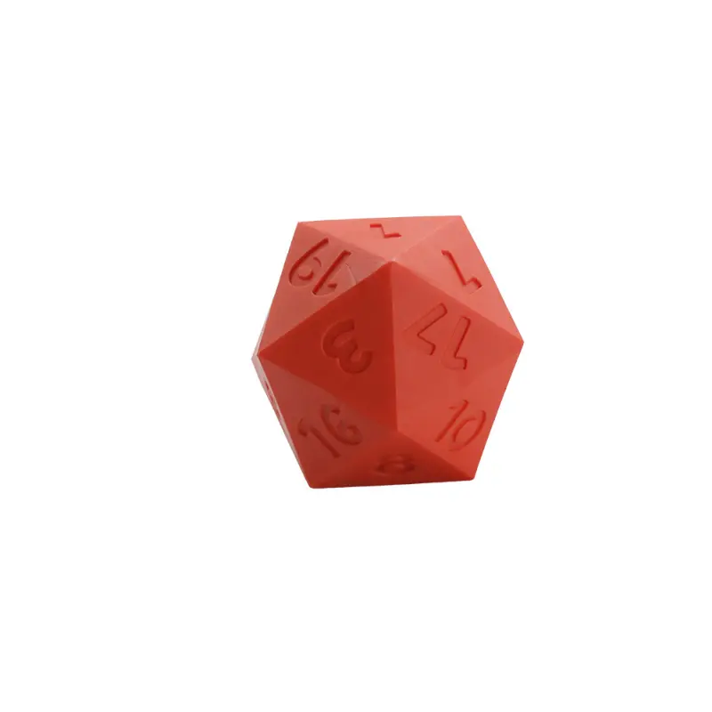 1pcs 58MM 20 Sided Silicone Dice Game Props Counting Dice Board Game Casual Digital Color Sieve