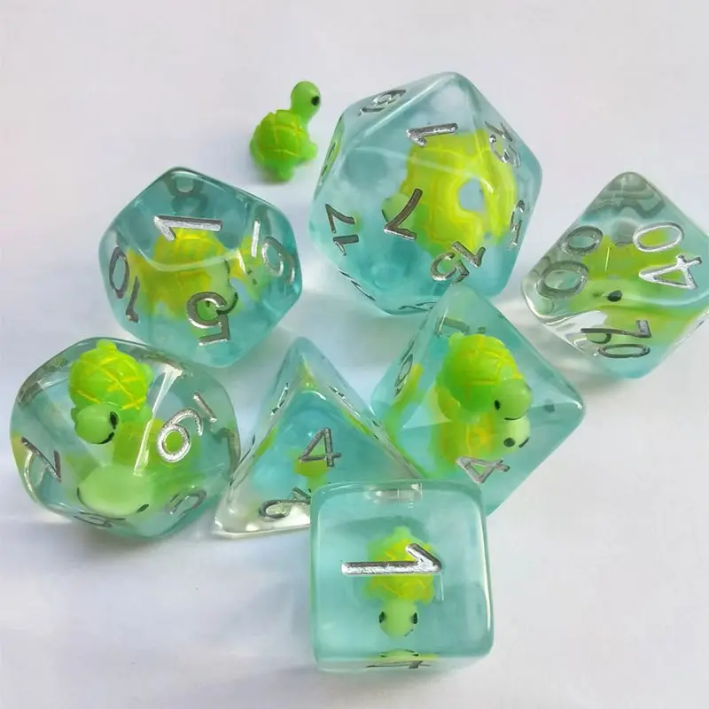 7 High-end Turtle Animal Suit, Very Popular In Foreign Trade, Suitable for Resin Table Game Dice