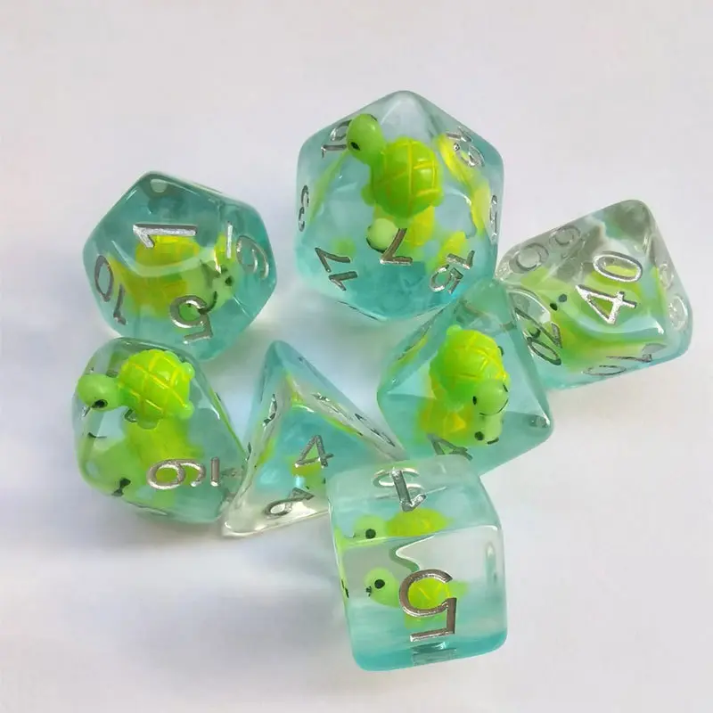 7 High-end Turtle Animal Suit, Very Popular In Foreign Trade, Suitable for Resin Table Game Dice
