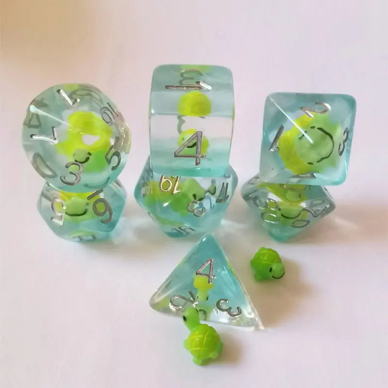 7 High-end Turtle Animal Suit, Very Popular In Foreign Trade, Suitable for Resin Table Game Dice