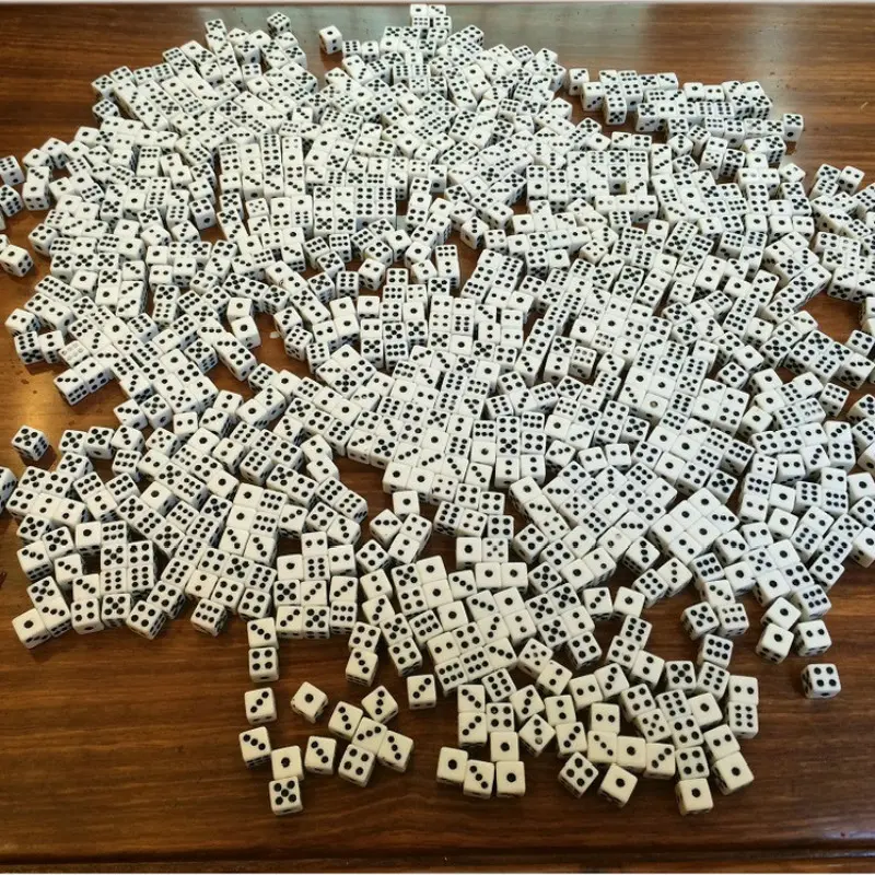 1000Pcs/Pack 8mm Acrylic Square Corner Dice White Colors Mahjong Jigsaw Cubes Puzzle Mini Game Dice