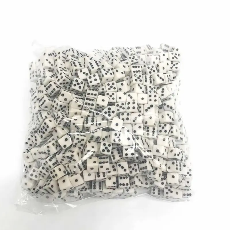 1000pcs/Pack 5mm Mini Small Acrylic Dice Accessories #5 Square Corner Colorful Dot Puzzle Drinking Cubes