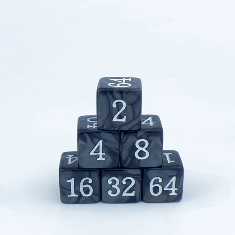 10Pcs/set 16mm Acrylic Square Angle Backgammon Multiple Cross-border Dice Creative Regular Game Dice
